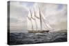 Schooner "Atlantic"-Jack Wemp-Stretched Canvas