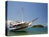 Schooner Cruising Between Different Beaches and Islands around Parati, Rio de Janeiro State, Brazil-Yadid Levy-Stretched Canvas