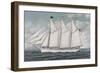 Schooner-Elsie Bayless-Antonio Jacobsen-Framed Giclee Print