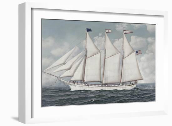 Schooner-Elsie Bayless-Antonio Jacobsen-Framed Giclee Print