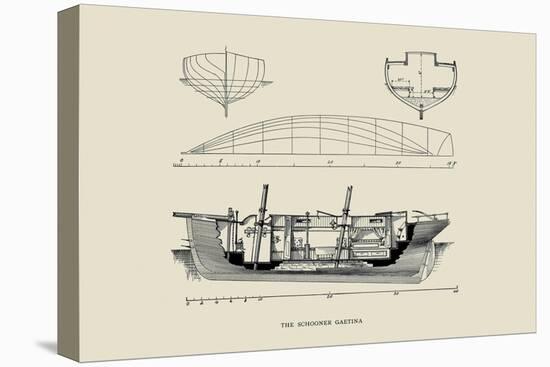 Schooner Gaetina-Charles P. Kunhardt-Stretched Canvas