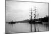 Schooner in Bay, Circa 1912-Asahel Curtis-Mounted Giclee Print