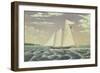 Schooner 'Lewis R. Mackey', 1854-James Bard-Framed Giclee Print