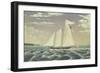 Schooner 'Lewis R. Mackey', 1854-James Bard-Framed Giclee Print