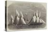 Schooner Match of the Royal Thames Yacht Club on 16 June; Rounding the Water Lily Off Shoebury-Edwin Weedon-Stretched Canvas