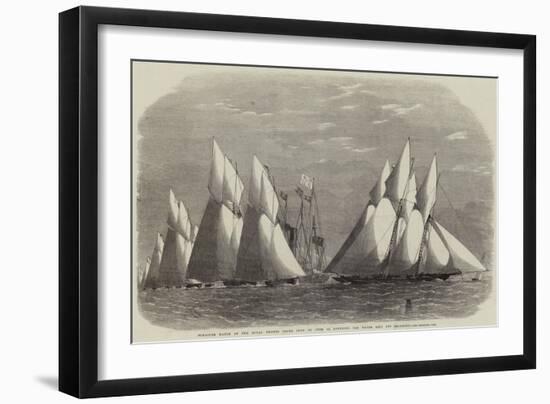 Schooner Match of the Royal Thames Yacht Club on 16 June; Rounding the Water Lily Off Shoebury-Edwin Weedon-Framed Giclee Print