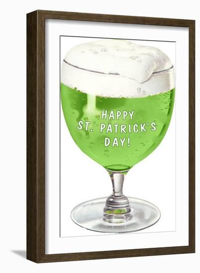 Schooner of Green Beer, St. Patrick's Day-null-Framed Art Print