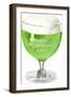 Schooner of Green Beer, St. Patrick's Day-null-Framed Art Print