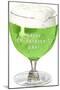 Schooner of Green Beer, St. Patrick's Day-null-Mounted Art Print