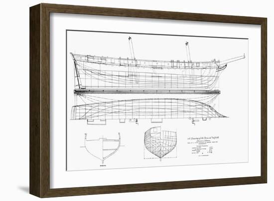 Schooner Plans, 1812-null-Framed Giclee Print