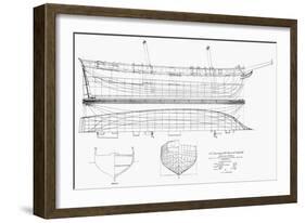 Schooner Plans, 1812-null-Framed Giclee Print