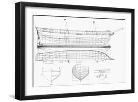 Schooner Plans, 1812-null-Framed Giclee Print