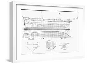 Schooner Plans, 1812-null-Framed Giclee Print