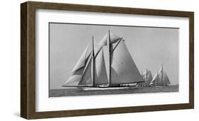 Schooner Race-Edwin Levick-Framed Art Print