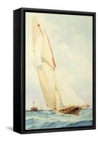 Schooner under Sail-Barlow Moore-Framed Stretched Canvas