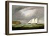 Schooner Yacht 'Esmeralda' in Alderney Roads Off Cap Le Hague, 1861-Arthur Wellington Fowles-Framed Giclee Print