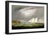 Schooner Yacht 'Esmeralda' in Alderney Roads Off Cap Le Hague, 1861-Arthur Wellington Fowles-Framed Giclee Print