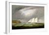 Schooner Yacht 'Esmeralda' in Alderney Roads Off Cap Le Hague, 1861-Arthur Wellington Fowles-Framed Giclee Print