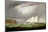 Schooner Yacht 'Esmeralda' in Alderney Roads Off Cap Le Hague, 1861-Arthur Wellington Fowles-Mounted Giclee Print