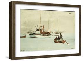 Schooners at Anchor, Key West, 1903-Winslow Homer-Framed Giclee Print