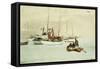 Schooners at Anchor, Key West, 1903-Winslow Homer-Framed Stretched Canvas