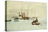 Schooners at Anchor, Key West, 1903-Winslow Homer-Stretched Canvas