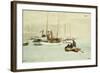 Schooners at Anchor, Key West-Winslow Homer-Framed Giclee Print