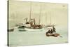 Schooners at Anchor, Key West-Winslow Homer-Stretched Canvas