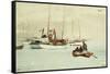 Schooners at Anchor, Key West-Winslow Homer-Framed Stretched Canvas
