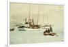 Schooners at Anchor, Key West-Winslow Homer-Framed Giclee Print