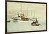 Schooners at Anchor, Key West-Winslow Homer-Framed Giclee Print