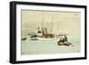 Schooners at Anchor, Key West-Winslow Homer-Framed Giclee Print