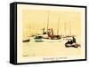 Schooners at Sea-unknown unknown-Framed Stretched Canvas