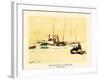 Schooners at Sea-unknown unknown-Framed Art Print