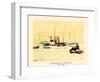 Schooners at Sea-unknown unknown-Framed Art Print