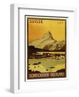 Schreckhorn Oberland Swiss 1906-null-Framed Giclee Print