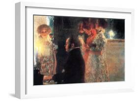 Schubert at the Piano-Gustav Klimt-Framed Art Print