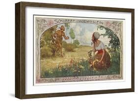 Schubert, Heidenroslein-null-Framed Art Print