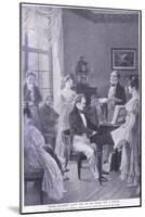 Schubert Plays a Song for a Friend-Carl Rohling-Mounted Giclee Print