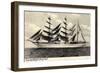 Schulsegelschiff Gorch Fock in Fahrt, Dreimaster-null-Framed Giclee Print