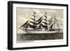 Schulsegelschiff Gorch Fock in Fahrt, Dreimaster-null-Framed Giclee Print