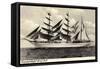 Schulsegelschiff Gorch Fock in Fahrt, Dreimaster-null-Framed Stretched Canvas