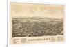 Schuylerville, New York - Panoramic Map-Lantern Press-Framed Art Print