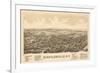 Schuylerville, New York - Panoramic Map-Lantern Press-Framed Art Print