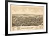 Schuylerville, New York - Panoramic Map-Lantern Press-Framed Art Print