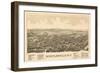 Schuylerville, New York - Panoramic Map-Lantern Press-Framed Art Print
