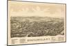 Schuylerville, New York - Panoramic Map-Lantern Press-Mounted Art Print