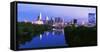 Schuylkill River with skyscrapers in the background, Philadelphia, Pennsylvania, USA-null-Framed Stretched Canvas