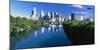 Schuylkill River with skyscrapers in the background, Philadelphia, Pennsylvania, USA-null-Mounted Photographic Print