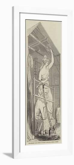 Schwanthaler's Colossal Statue of Bavaria, in the Royal Foundry, at Munich-null-Framed Giclee Print